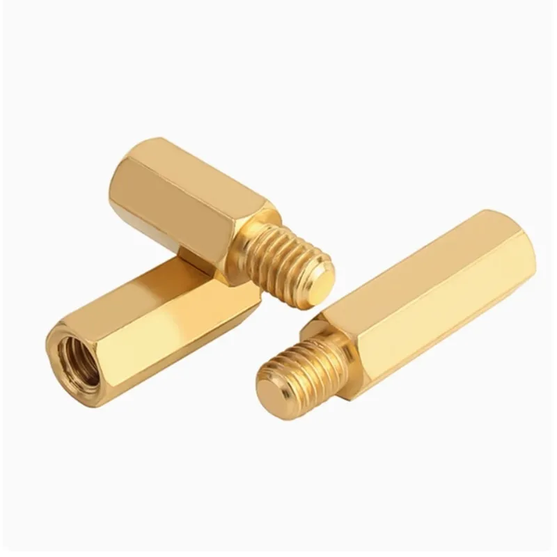 20Pcs M3X3-35+3mm 4mm Hex Nut Spacing Screw Brass Threaded Pillar PCB Standoff Spacer
