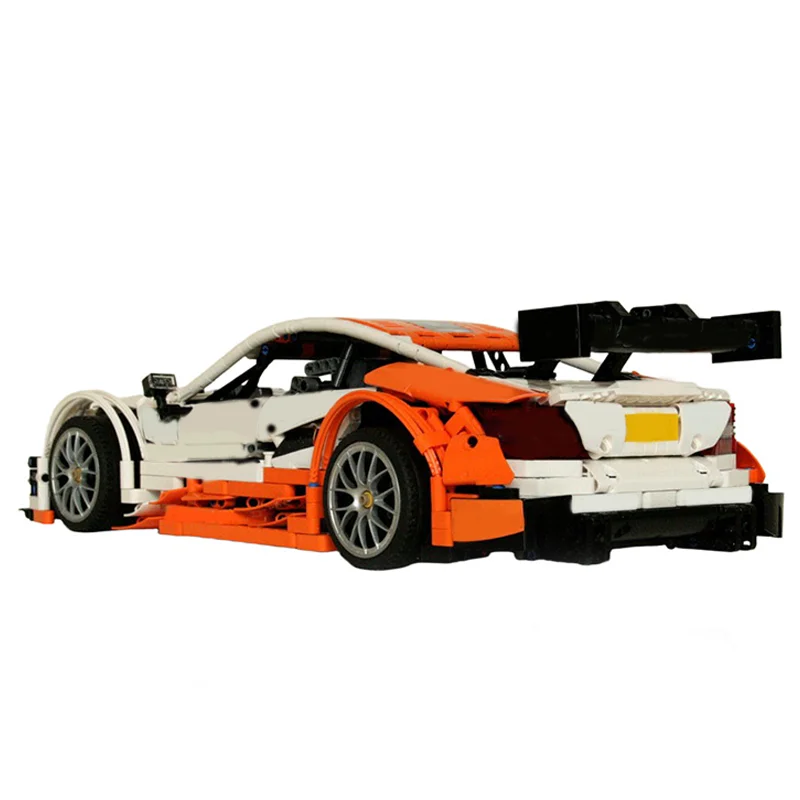 

1126Pcs benzes C63 DTM Silberpfeil Bodywork Classic Silver Arrow Race Car Shell Custom MOC diy Model Building Blocks Toys Gift