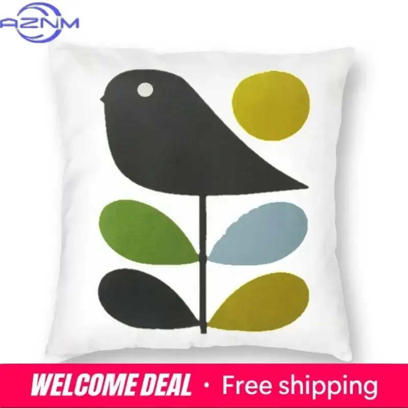 Orla Kiely Multi Stem And Bird Cushion Cover Scandinavian Flower Floor Pillow Case for Living Room Sofa Pillowcase Home Decor