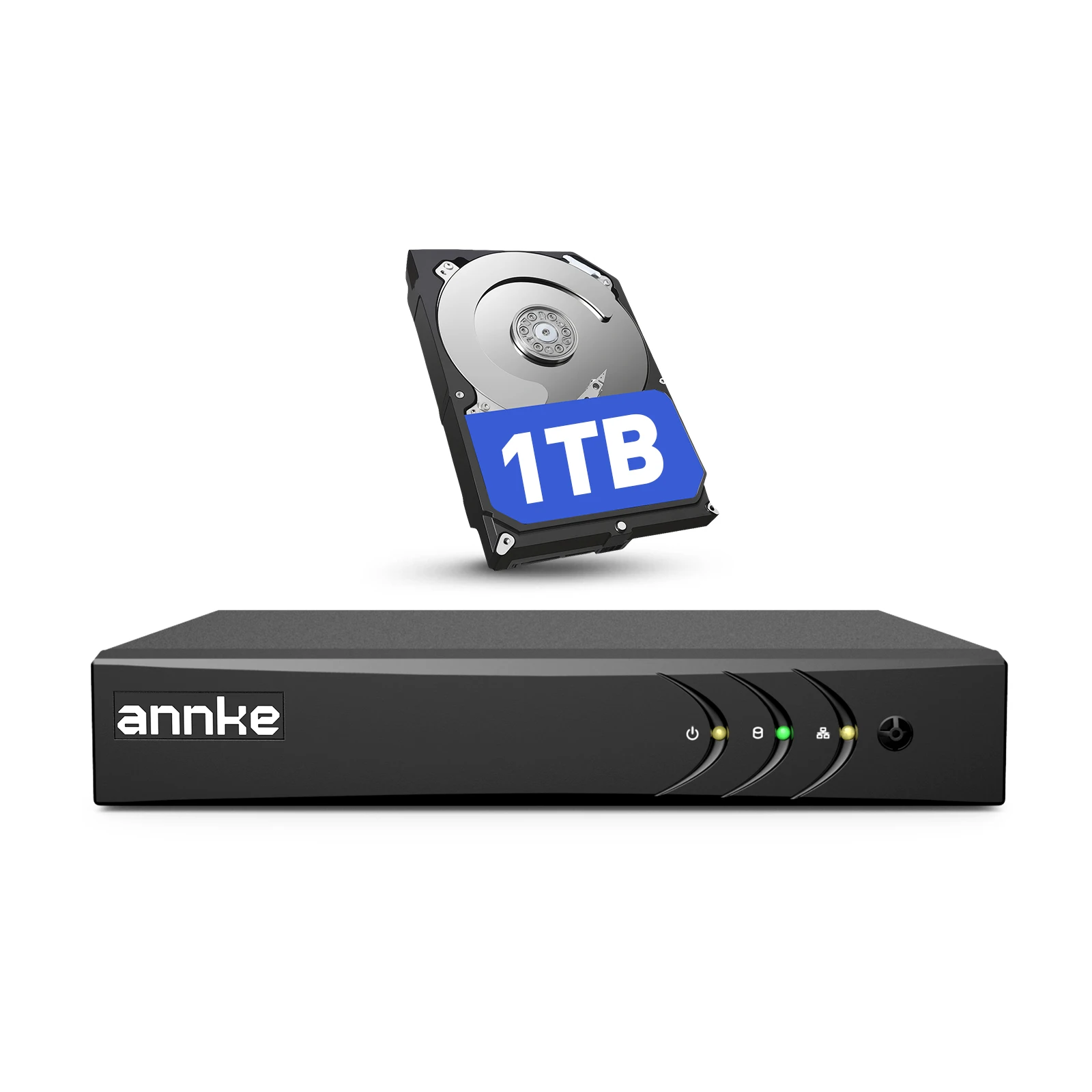 ANNKE 3K 8CH Lite 5-in-1 DVR Live View H.265 Pro+ Compression Motion Detection 2.0 Human/Vehicle Detection TVI/AHD/CVI/CVBS/IPC Input Coaxial Audio Mobile Remote Access