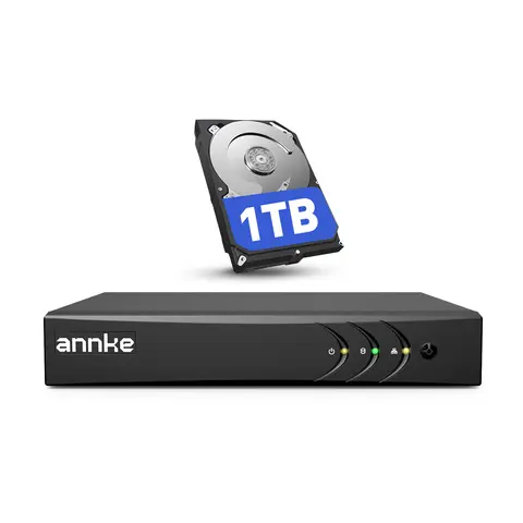 ANNKE 3K 8CH Lite 5-in-1 DVR Live View H.265 Pro+ Compression Motion Detection 2.0 Human/Vehicle Detection TVI/AHD/CVI/CVBS/IPC Input Coaxial Audio Mobile Remote Access