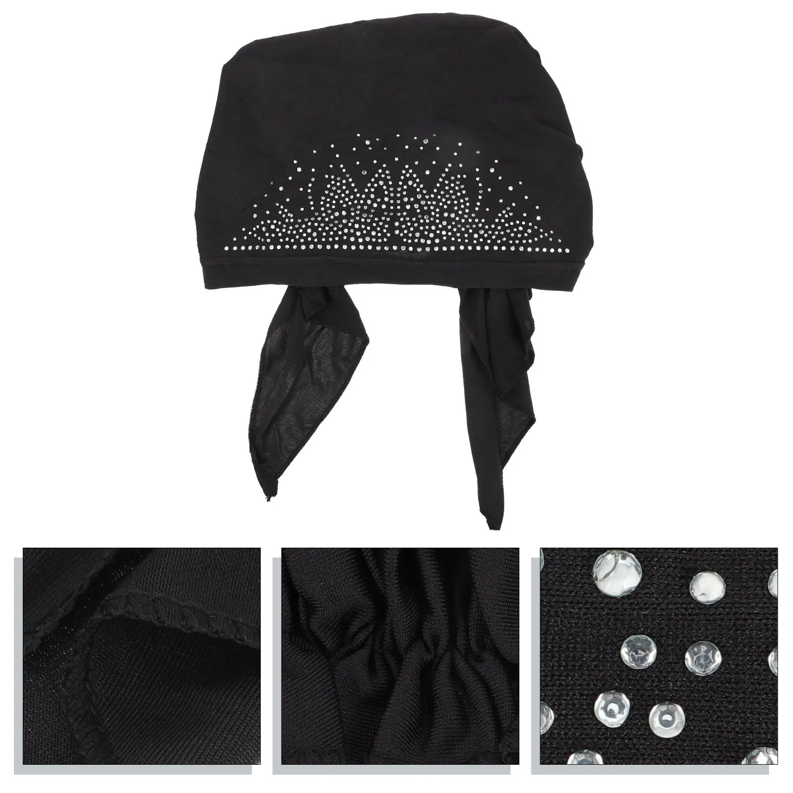 

Elastic Chemo Hat Polyester Sleep Cap Lightweight Comfortable Hair Care Bonnet Women Cancer Headwear Hair Loss