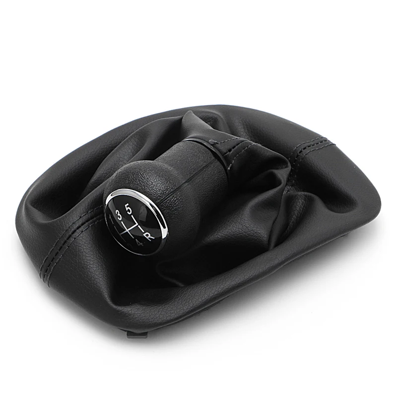 U1JF 5 Speed Gear Shift Knob Gaitor Boot PU Leather