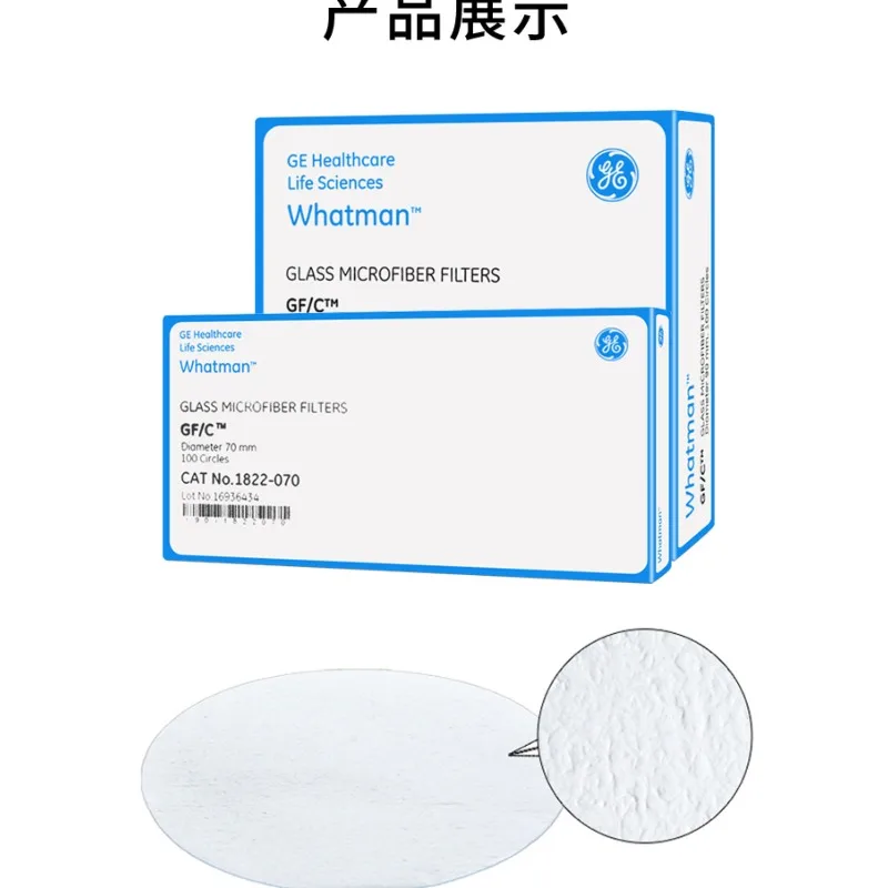 Whatman GF/C Glass Fiber Filter 1822‑025‑110, Glass Microfiber Membrane, Battery Separator for Lab Research