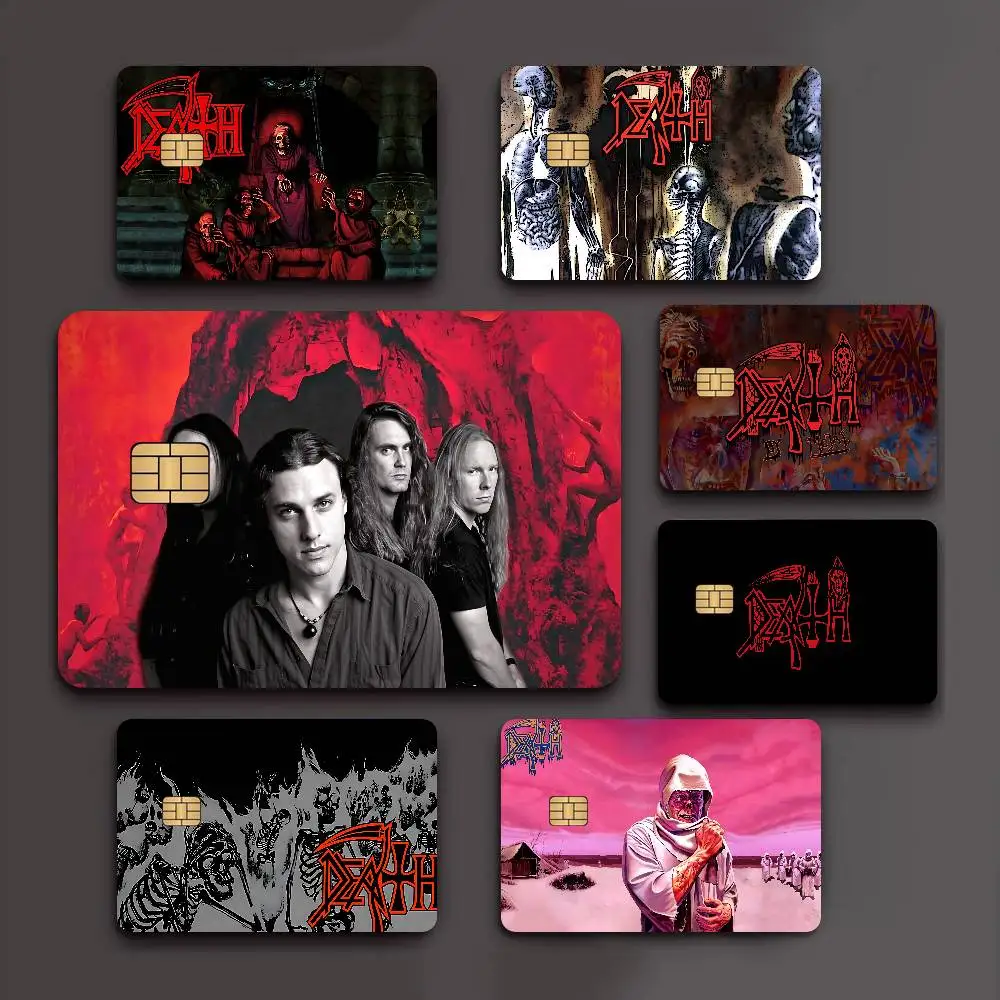 Heavy Rock Band Deaths Rock Diy Credit Debit Card Sticker Party Sticker Decoration Waterproof Small Chip Card Skin Sticker