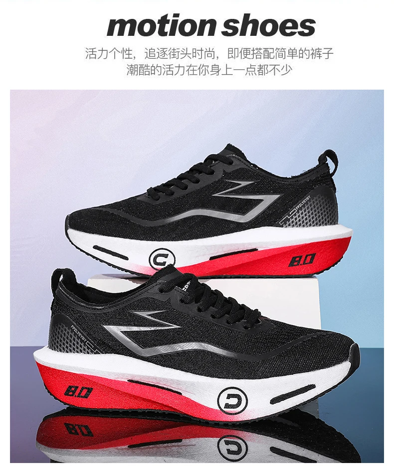 Herren Laufschuhe Atmungsaktive Carbonplatte Sportschuhe Bequeme Trainingsschuhe Outdoor Marathon Jogging Damen Tennisschuhe – Detail 37