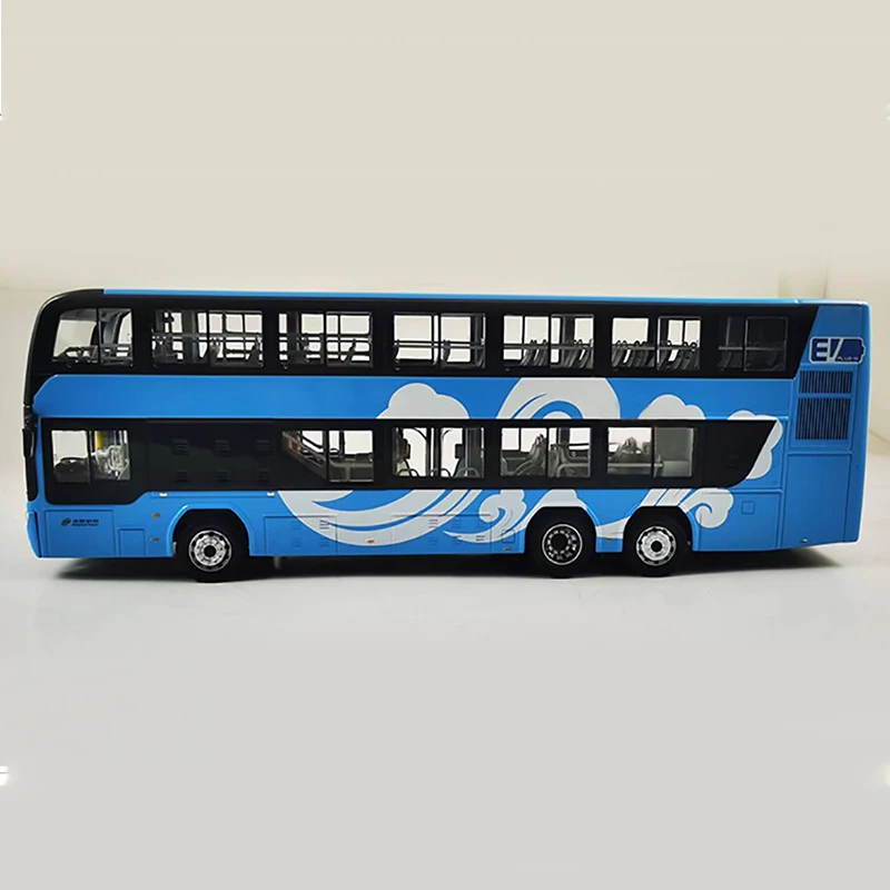 Original Beijing bus model 1/43 Beiqi New Energy Foton Ouhui bus double-decker bus auspicious cloud painting