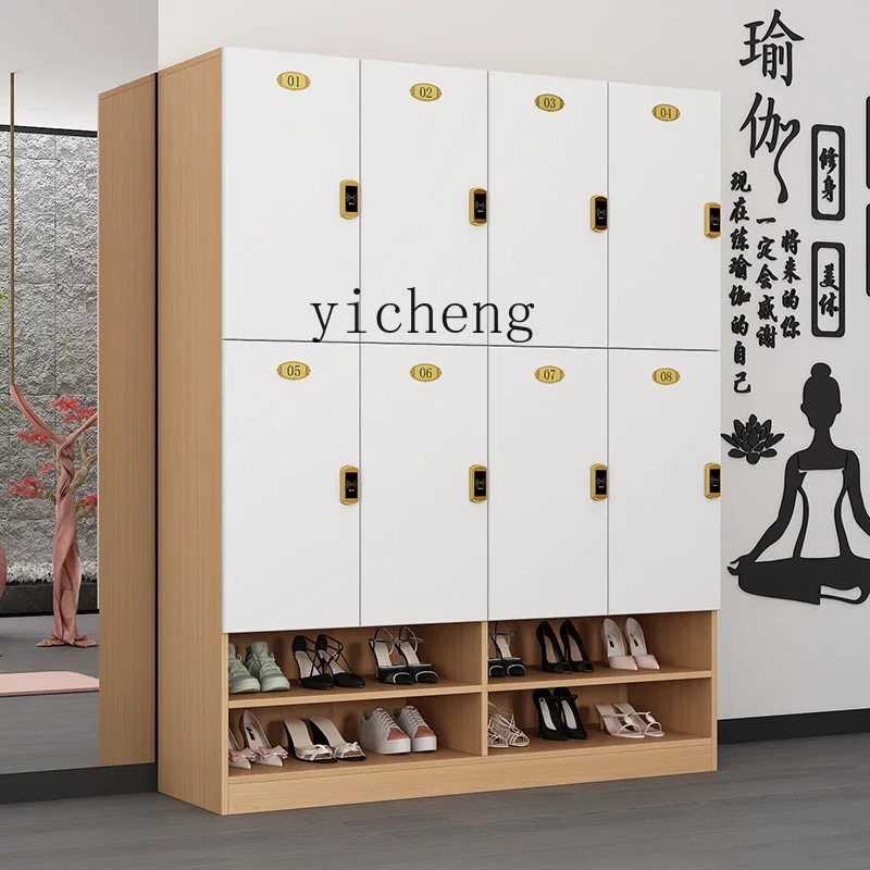 TQH Wooden Gym Locker Yoga Studio Beauty Salon Deposit Box Locker