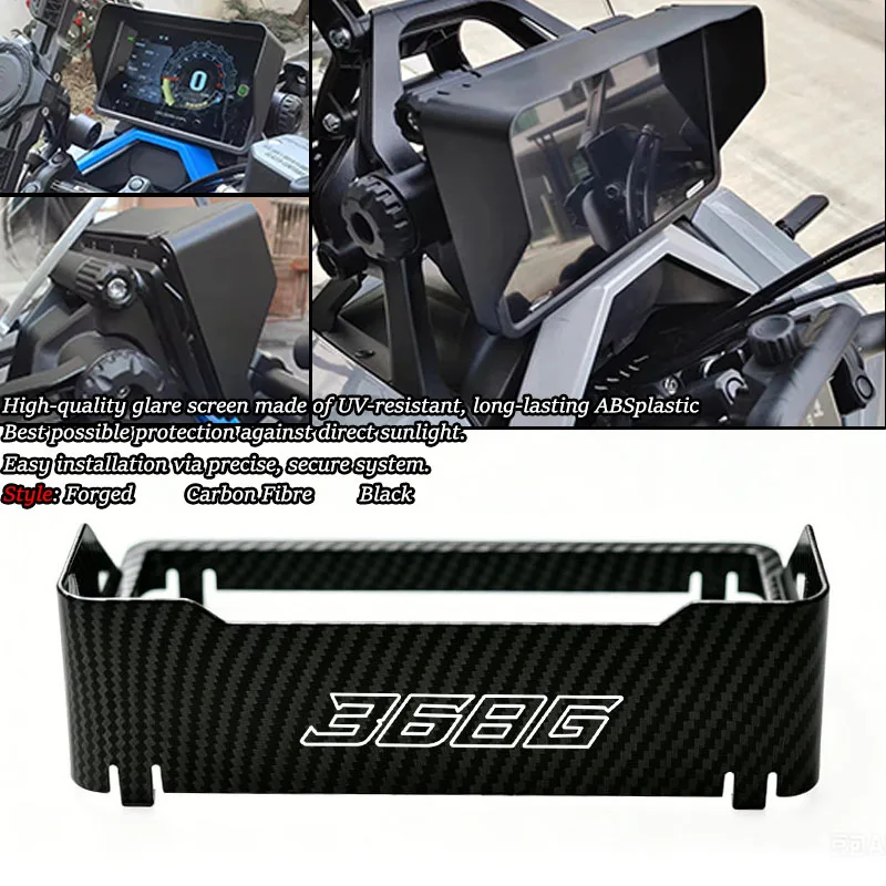 For ZONTES ZT 368G 368-G 368 G G368 2024-2026 Motorcycle Dashboard Sun Visor Cover Instrument Screen Sunshade Guard Protection