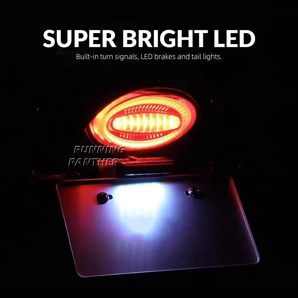 Luz LED trasera con lente roja para motocicleta, accesorio para KAWASAKI Z900 RS Z900RS Z 900 RS 2018-2023