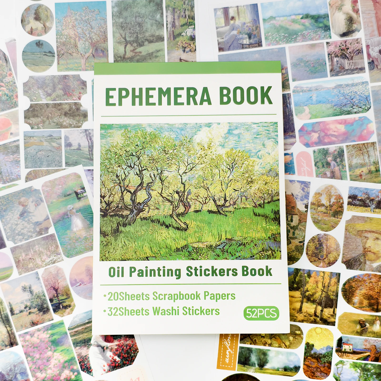 

52 листа стикерная книга для рисования, водостойкая креативная книга для журнала «сделай сам», материал для коллажа, принадлежности для журналов, наклейки