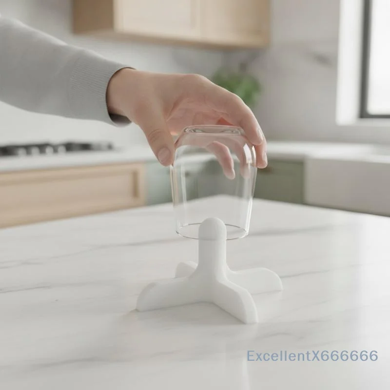 Simple Cup Holder With Drainage Base, Desktop Glass Cup Upside-Down Drying Stand, Water Cup Drying Rack To Remove Water Stains