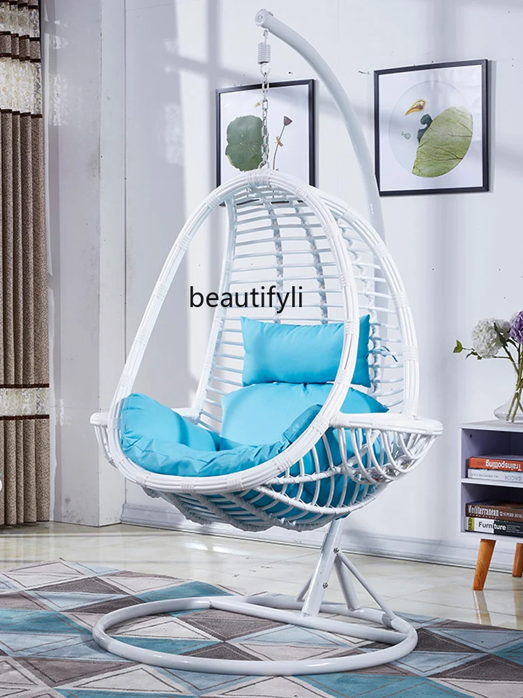 CXH Single Double Rocking Chair Bedroom Balcony Bird's Nest Indoor Home to Swing Glider