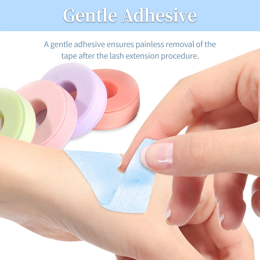 Micropore Tape for Eyelashes Lashes Extension Supplies Makeup Tools Eyelash Tapes Silicone for Under Eyes Breathable Lash Tape
