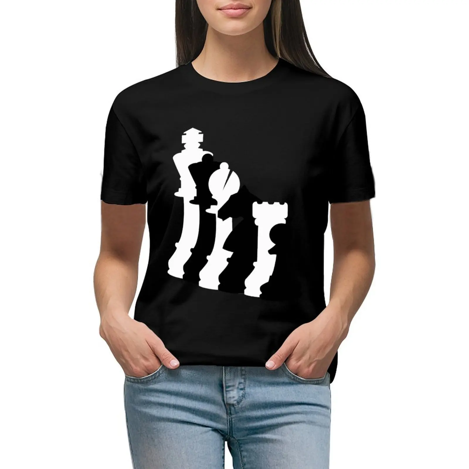 

Chess| Perfect Gift T-shirt oversized Female clothing rock and roll t shirts for Women