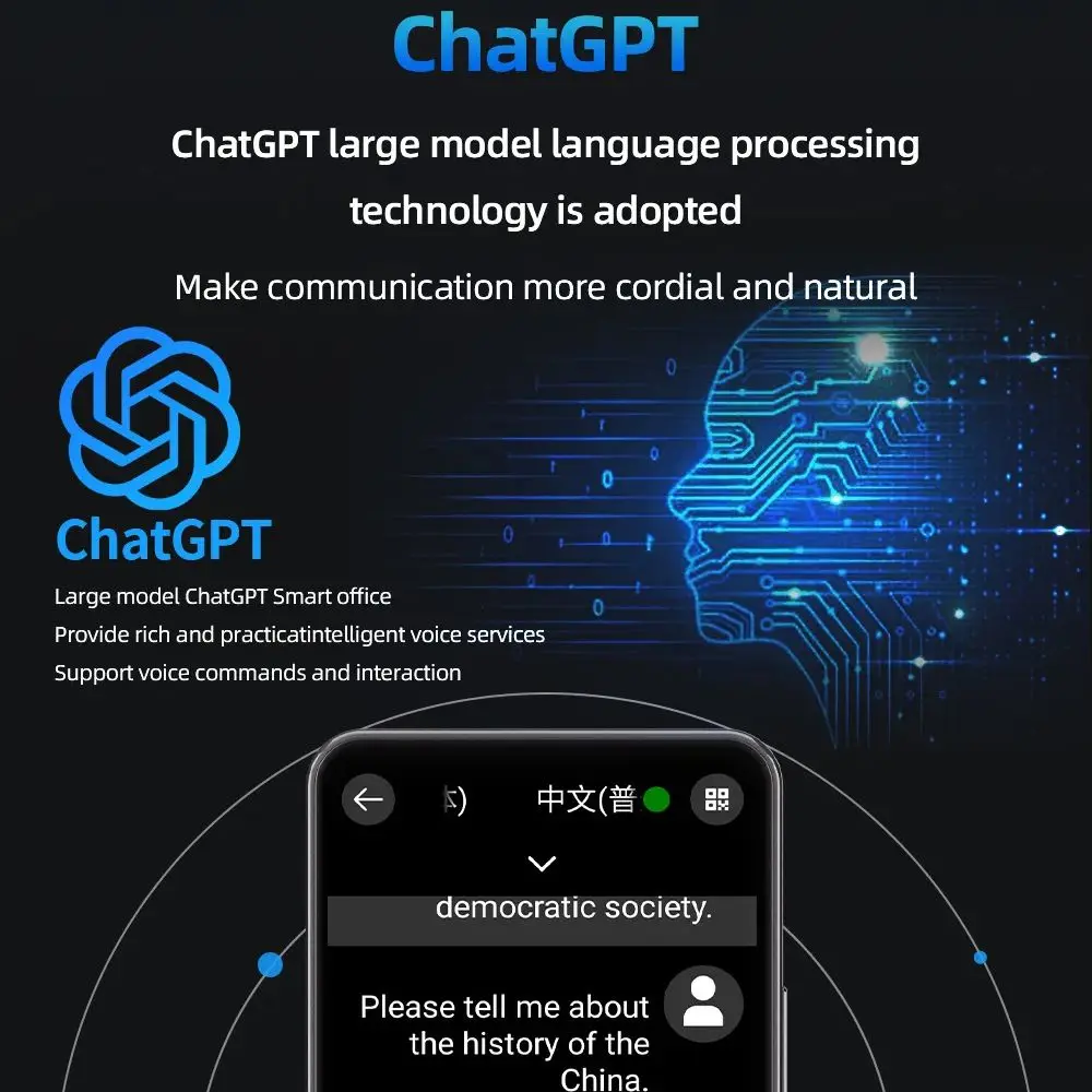 مترجم لغة محمول يدعم 160 مترجم de Idiomas en tempo ترجمة حقيقية مترجم AI مع مترجم ChatGPT