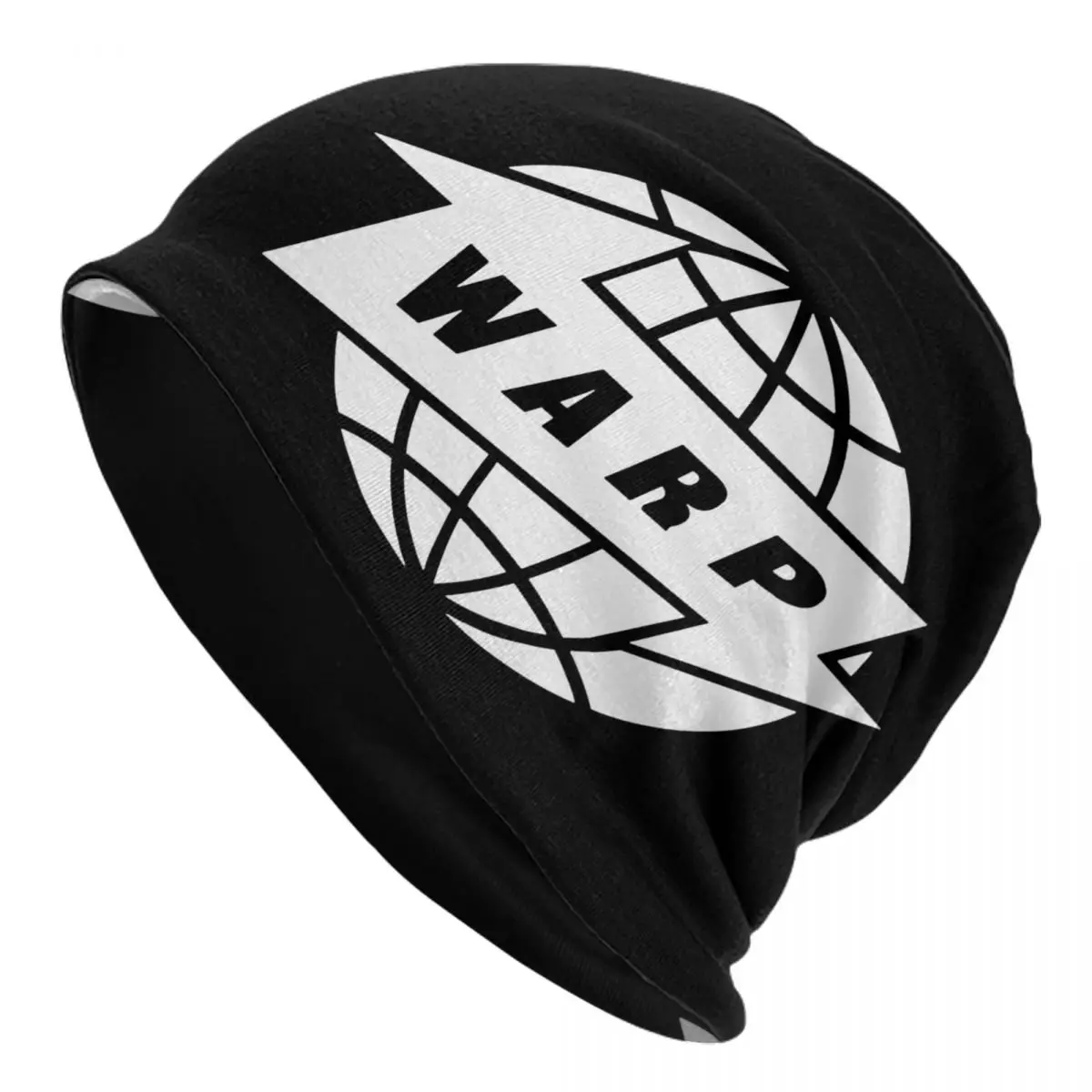 Warp Records Streetwear Punk Logo Bonnet Hats Casual Street Skullies Beanies Hat Aphex Twin for Men Women Warm Dual-use Caps