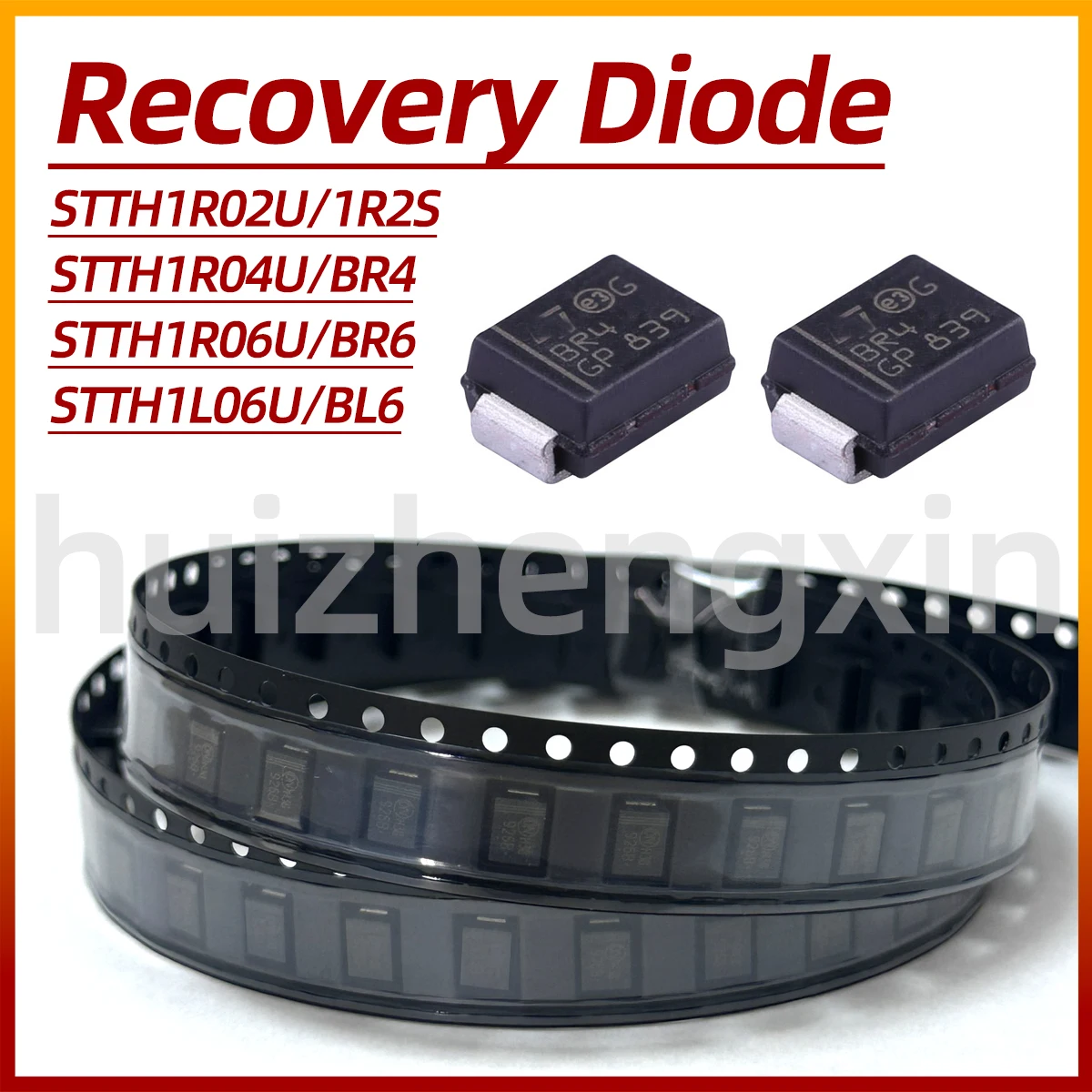 20PCS STTH1R02U 1R2S STTH1R04U BR4 STTH1R06U BR6 STTH1L06U BL6 SMB/DO-214AA Ultrafast recovery diode