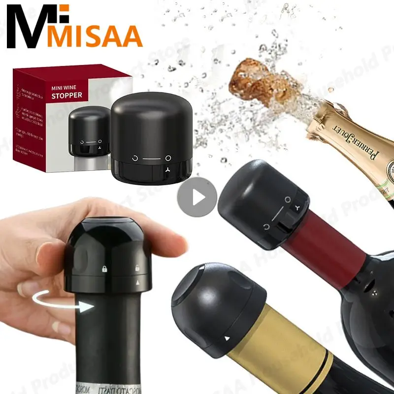 Tapón de botella de vino de Bar, tapón de botella de champán, tapón de botella, tapón de botella de vino, bomba de vacío