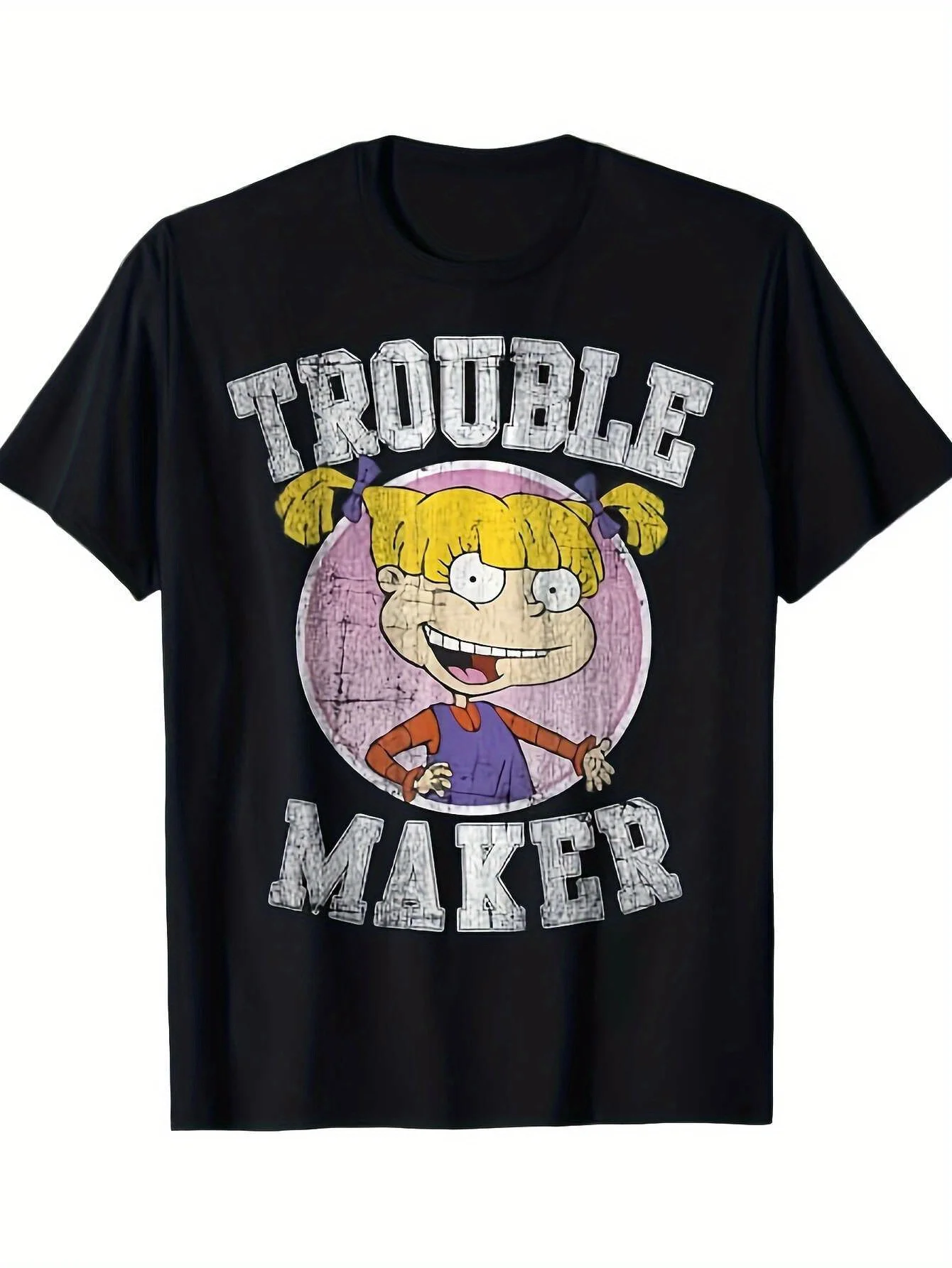 

Rugrats Angelica T-Shirt - "Trouble Maker" Vintage, 100% Cotton, All-Season Wear