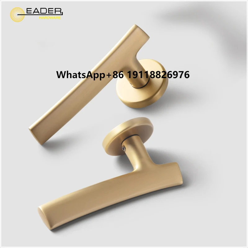 

EADER Solid Solid Brass Door Handle 2022 New Design Villa Interior Door Handle Lock