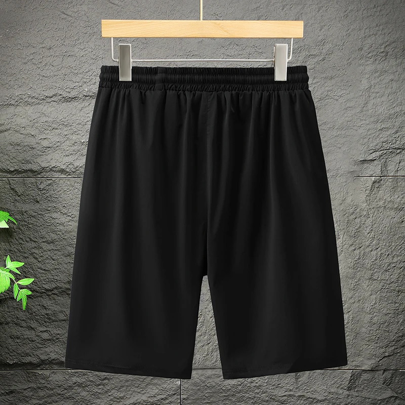 Plus Size 4XL-9XL Men's Oversize Shorts Fashion Black Elastic Waist Casual Shorts Summer Clothes