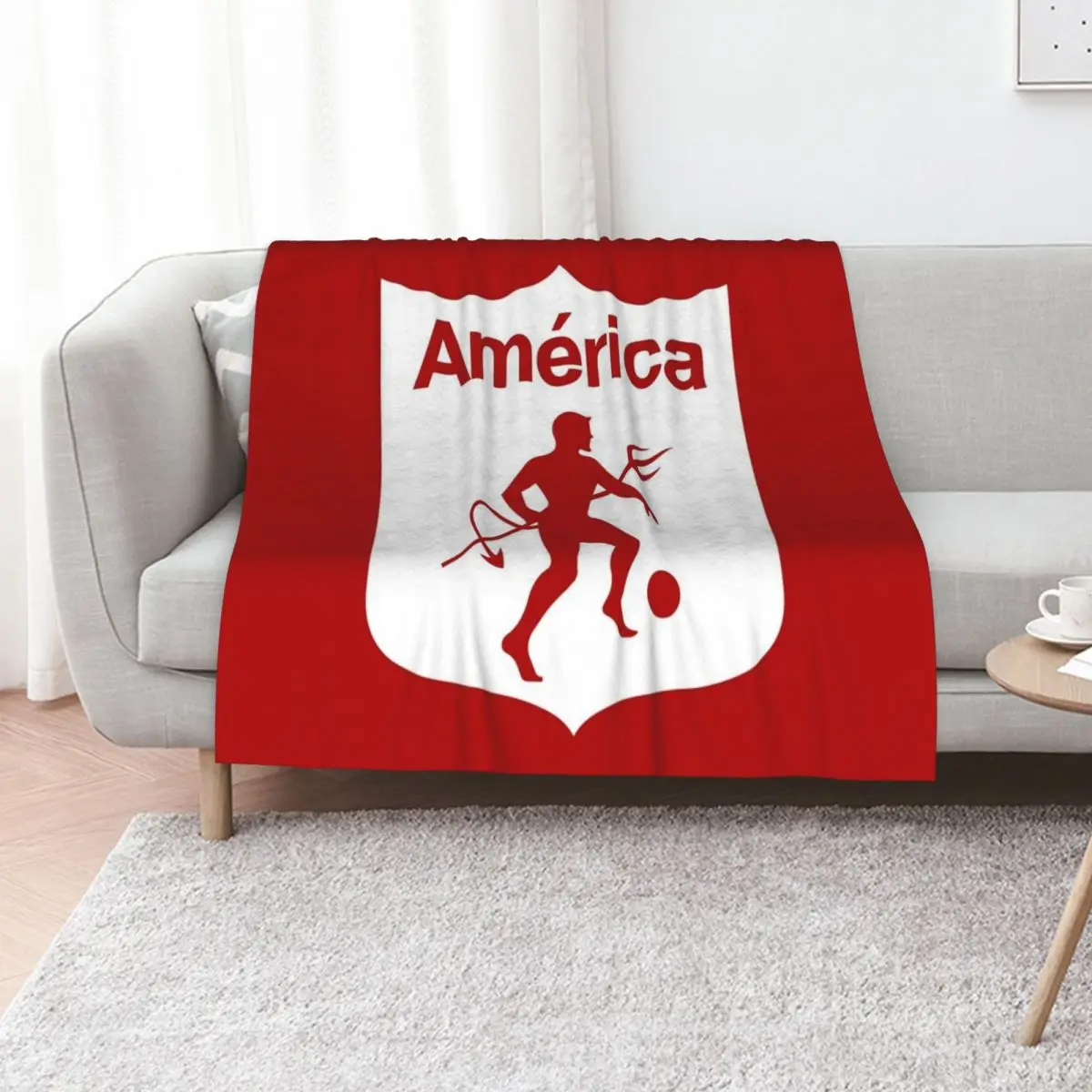America de Cali Los Diablos Rojos Los Escarlatas Throw Blanket Plaid on the sofa Luxury Heavy Multi-Purpose Winter beds Blankets