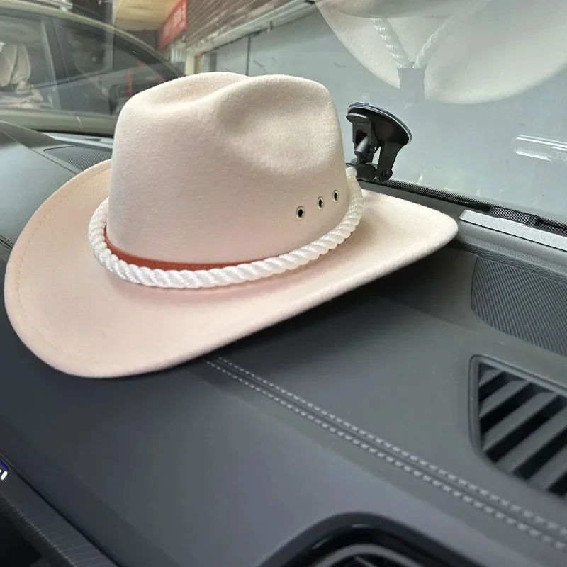 1/2/3/4PCS Cowboy Hat Holder Vehicle Car Window Cowboy Hat Mounts Hanger with Suction Cup Hat Rope Rack for Home Door and Wall