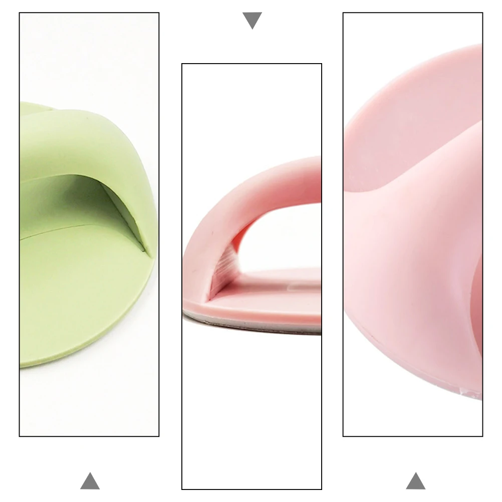 

8pcs Adhesive Door Handle Plastic Self Stick Cabinet Knobs Replacement Pull Handle for Furniture Wardrobe Handles No Drilling