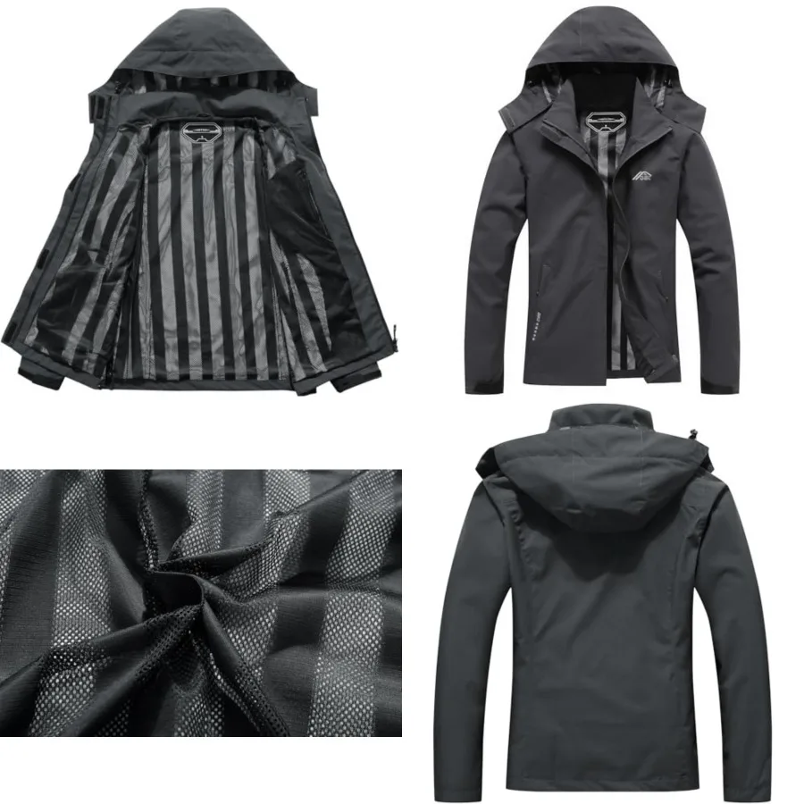 

DECKTIN Women's Waterproof Raincoat Lightweight Rain Jacket Detachable Hood Travel Outdoor