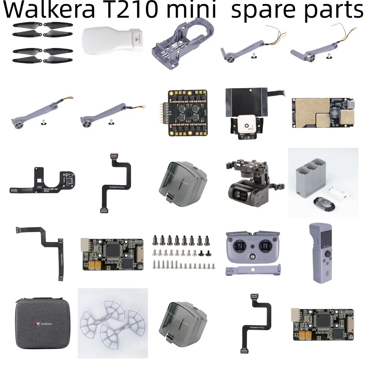 

Walkera T210 мини RC дрон запасные части кабель приемная плата пульт дистанционного управления защитная крышка лезвия GPS люлька