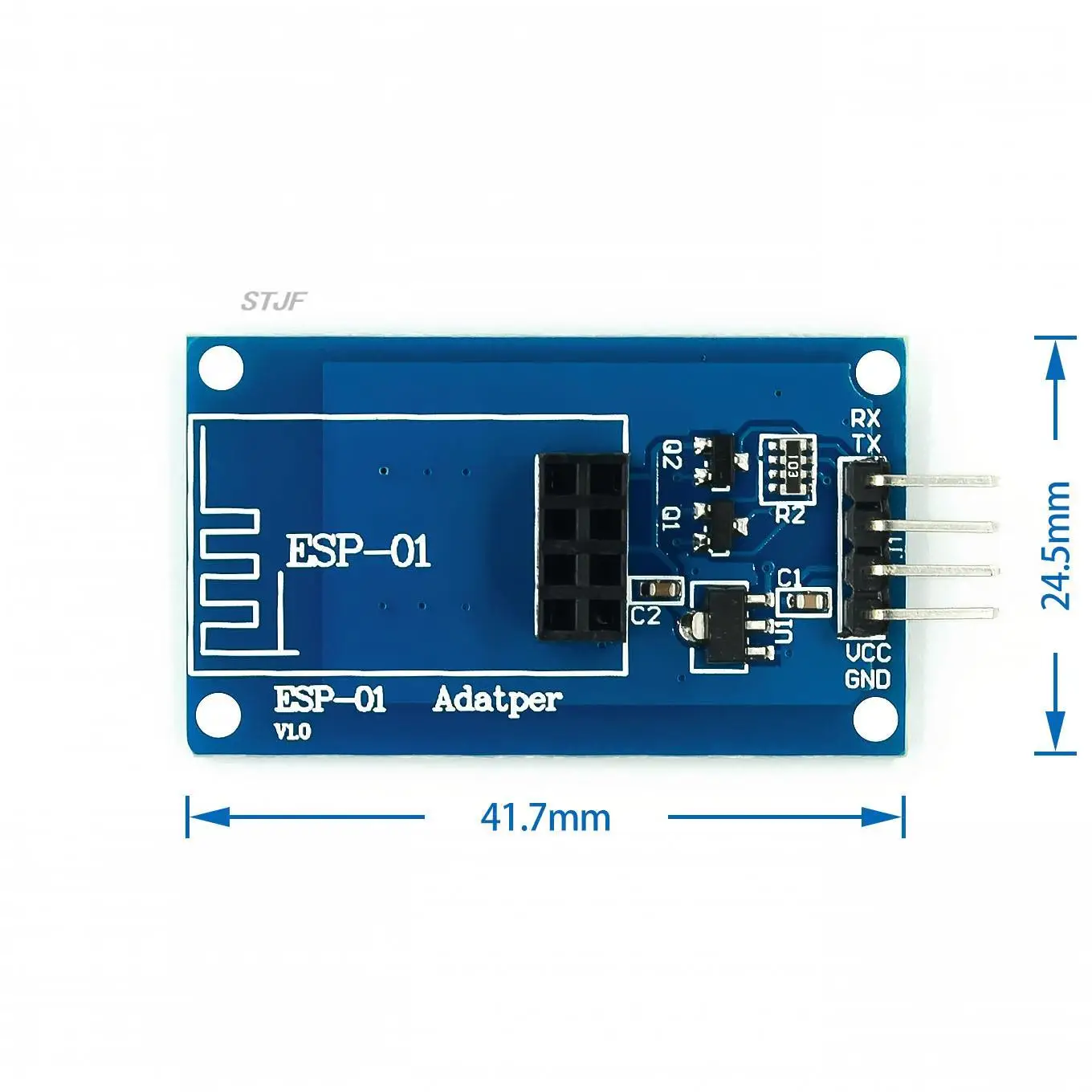 ESP8266 ESP-01 seri ESP01 modul WIFI nirkabel untuk Arduino papan adaptor penerima Transceiver Raspberry Pi UNO R3 satu 3.3V 5V