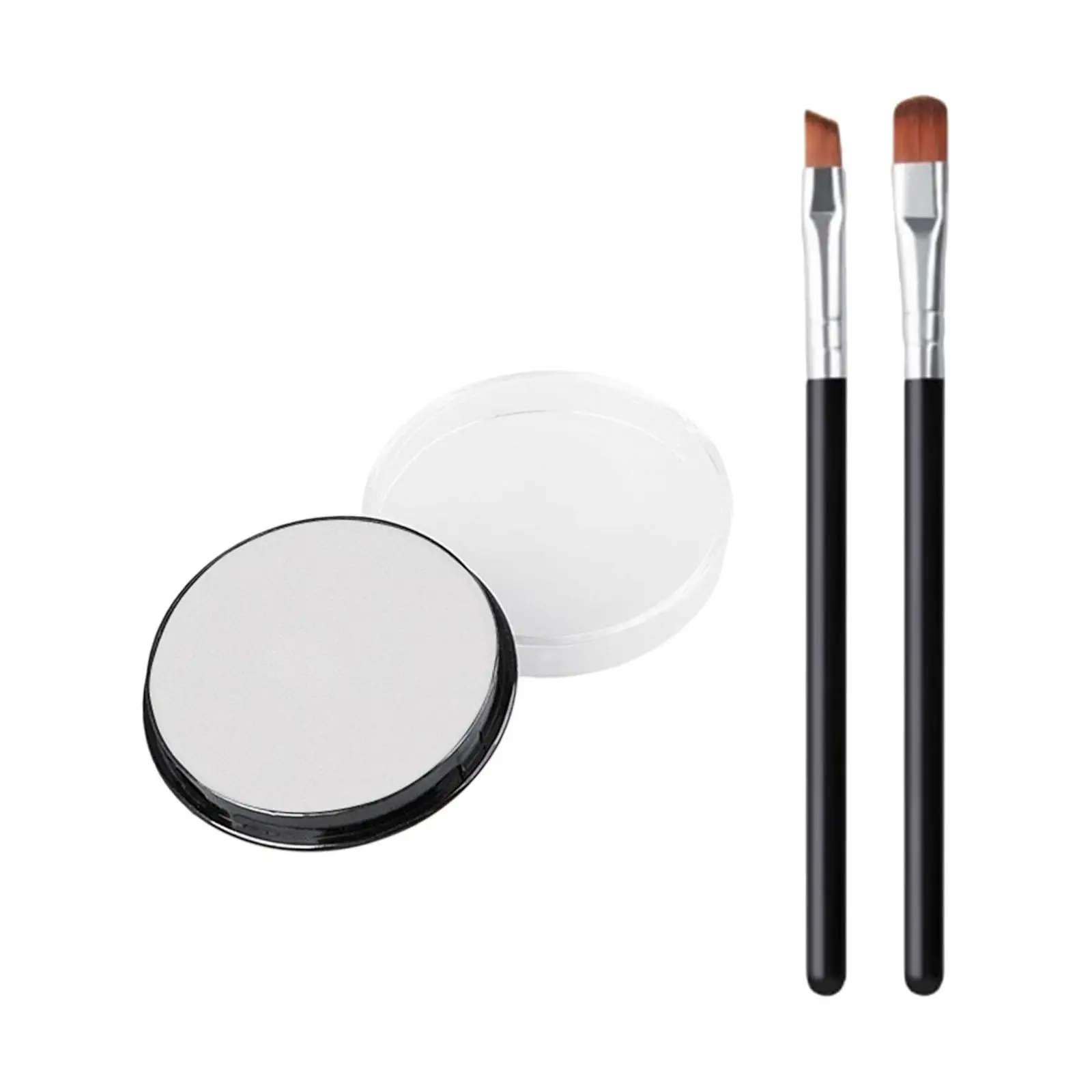 Tavolozza professionale per pittura per il viso con pennelli per trucco Accessorio portatile per modellazione creativa per il carnevale sul palco