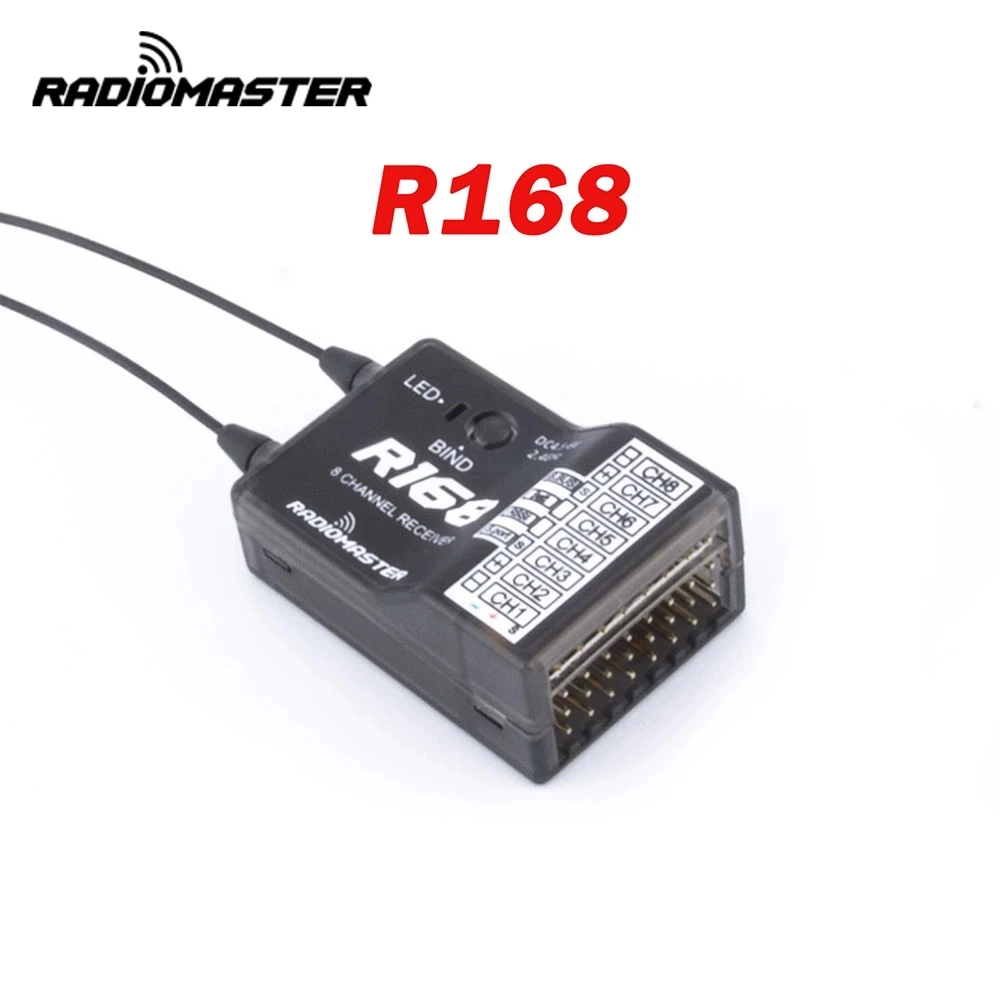 New RadioMaster R81 R84 R86 R86C R88 R161 R168 2.4GHz Over 1KM SBUS Nano Receiver Compatible FrSky D8 TX16S Support Return RSSI