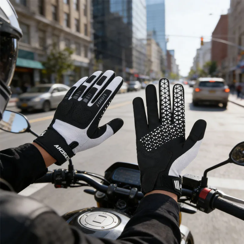 LYSCHY Motorcycle Gloves Summer Breathable Anti-fall Windproof Accessories Resistant Motocross Biker Riding Glove For Outdoor