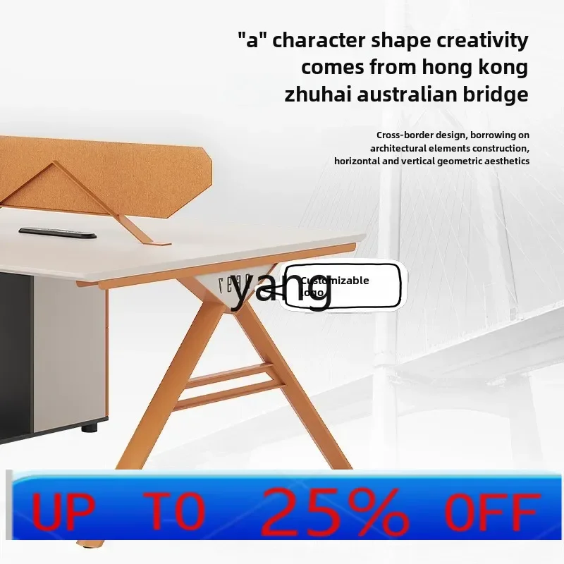 LH simple and modern 2 pairs/4/four/6 six-person screen workstation office desk and chair combination