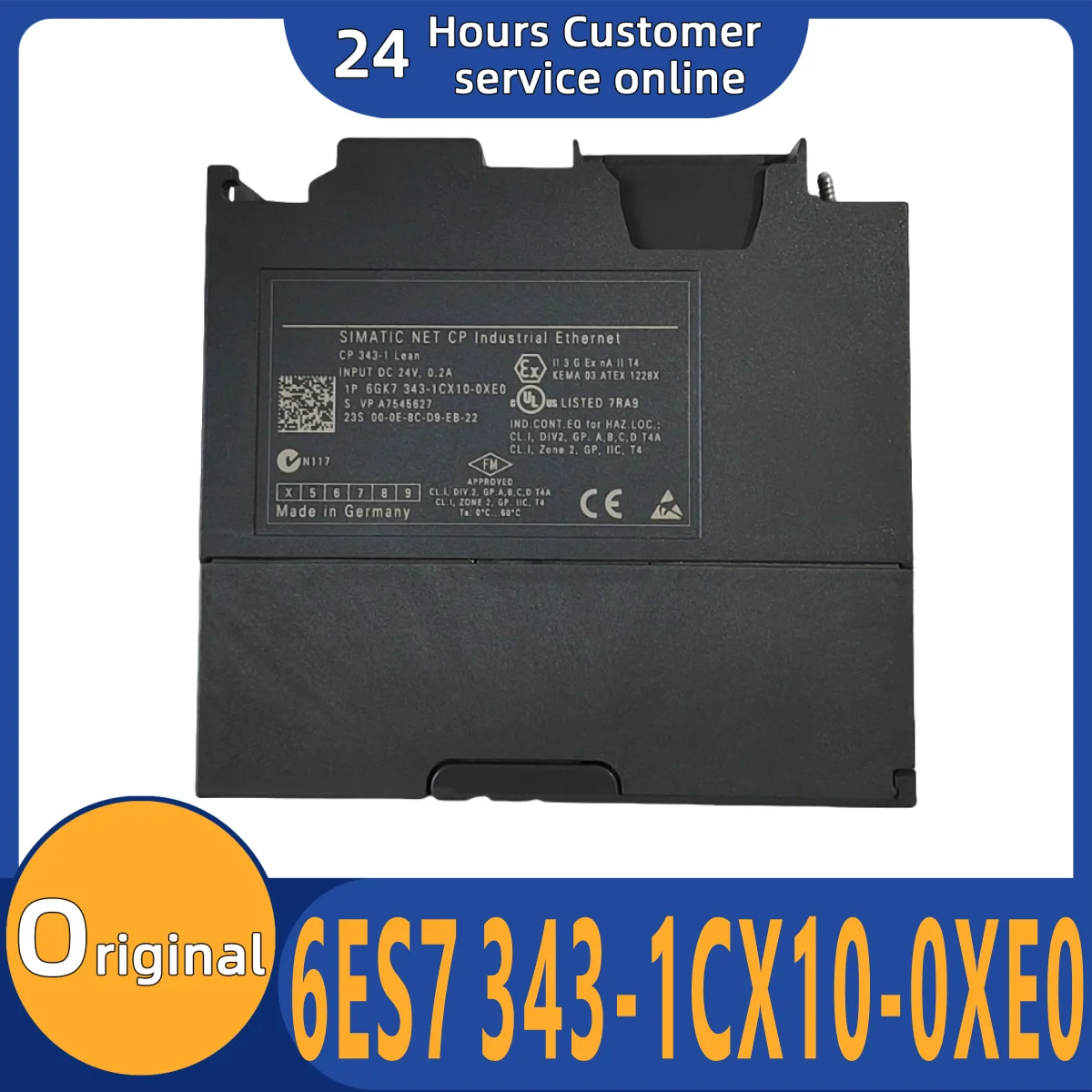 

Новый оригинальный модуль 6ES7 343-1CX10-0XE0