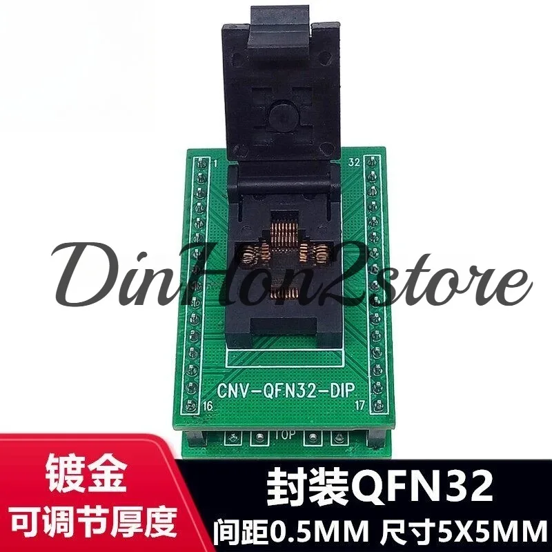 QFN32 to DIP Programming Adapter 0.5mm Pitch 5x5mm Burn In Socket for QFN5x5-32L