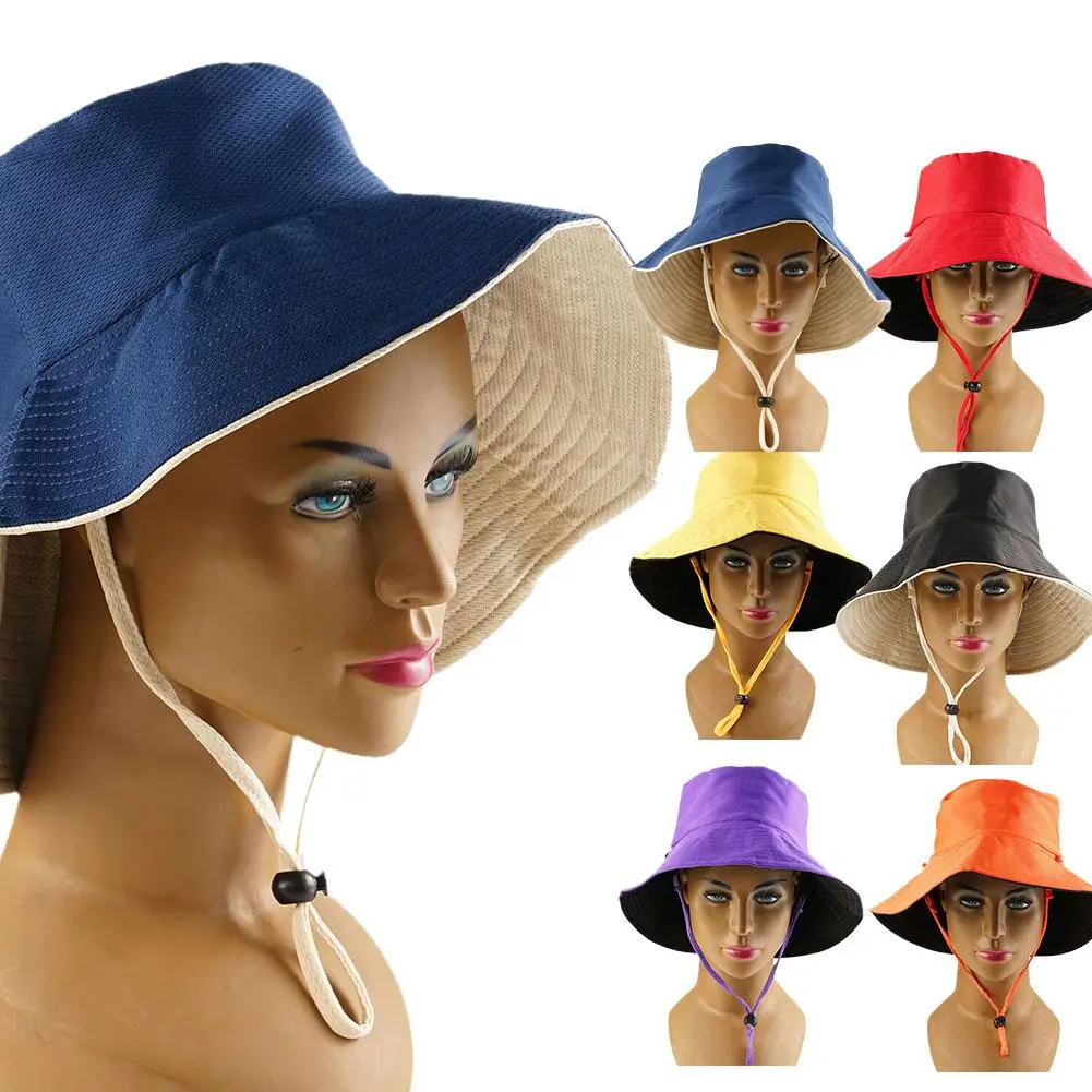 

Foldable Sun Protection Hat Women Wide Brim Sun Visor 50+ UPF Fishing Summer Hiking Cap Spring Hat Traveling Protection M9N9