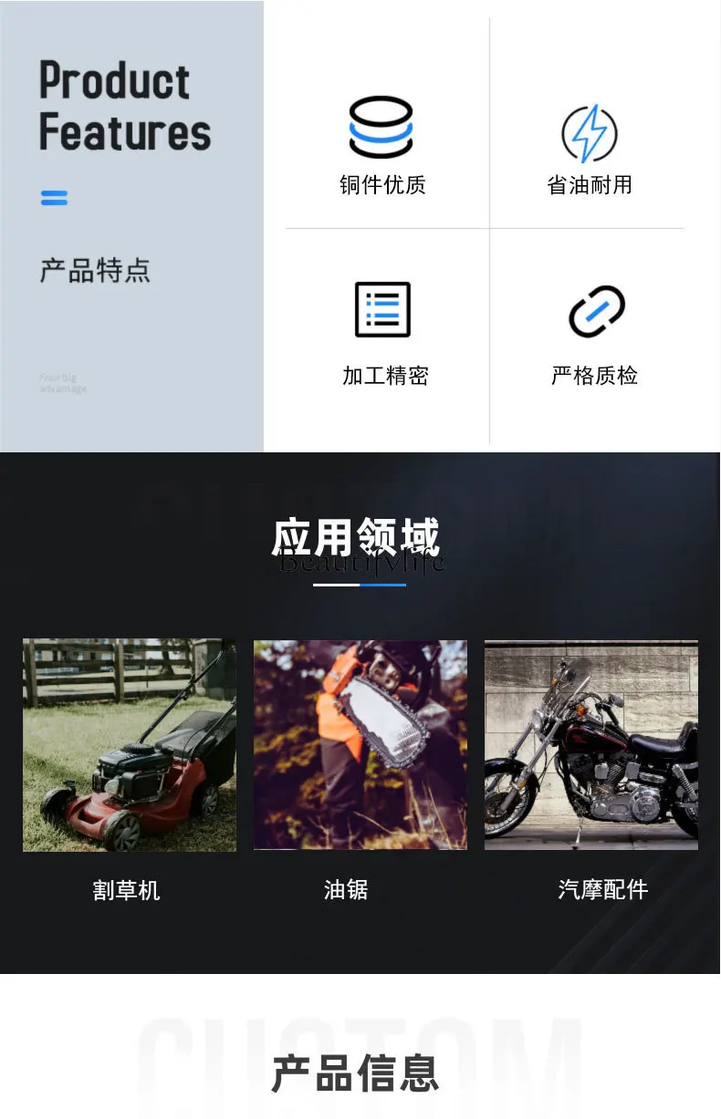 TU26 carburetor TL23 TL26 34 36F WYJ138 WYK186 carburetor lawn mower