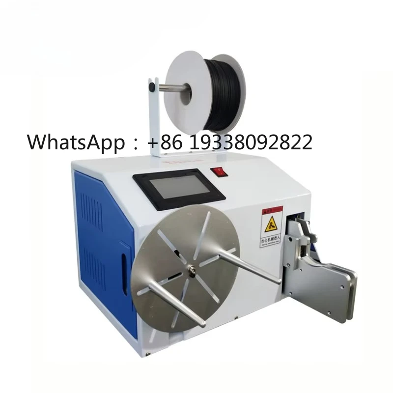 

Touch Screen Semi Automatic Usb Charger Cable Folding Machine Wire Binding Machine Cable Tie Machine