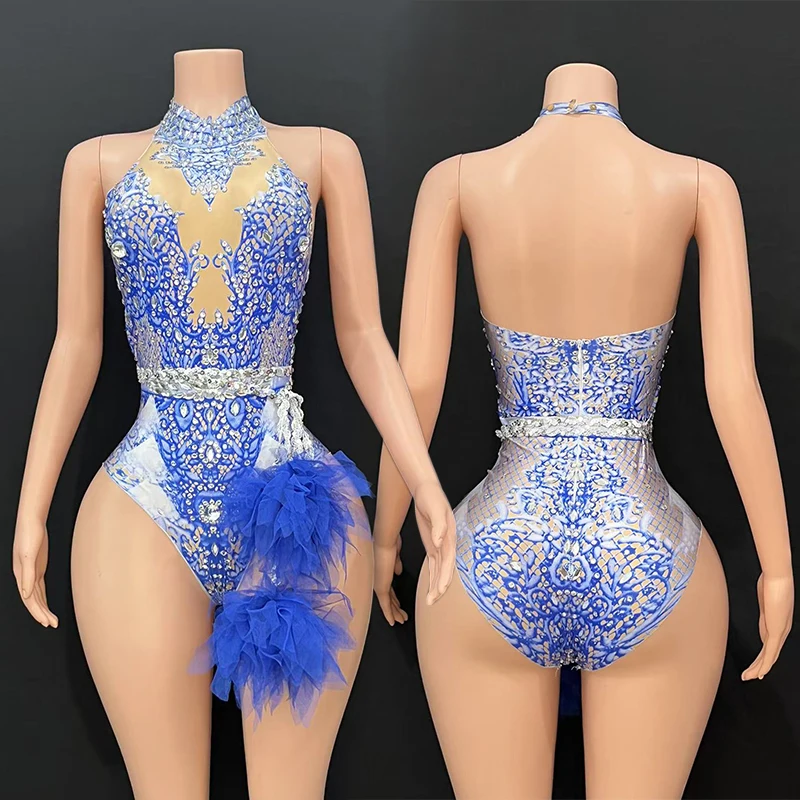 Sexy gogo dançarino outfit glitter bodysuit showgirl desempenho wear boate bar clubwear festival festa rave roupas vdl4897