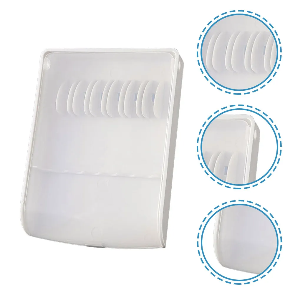 

6-Grid Transparent Replacement Tips Case for Water Flosser Heads Sturdy Compact Storage Box Desktop Organizer Travel Friendly