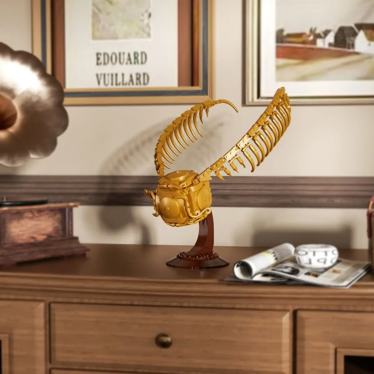 371pcs Golden Snitch MOC Building Set Science Fiction Movie Collectible Toy Figurine Children's Small-Piece Building Block Gift