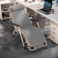 Foldable Recliner Chair with Pillow Adjustable Bed for Office Nap Camping & Home Weight Capacity 330lbs Portable Lounger