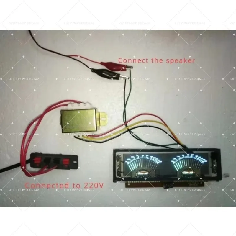 A Set VFD Amplifier Audio Stereo Fluorescent Display VU Meter DIY Dual Channel Music Level Indicator