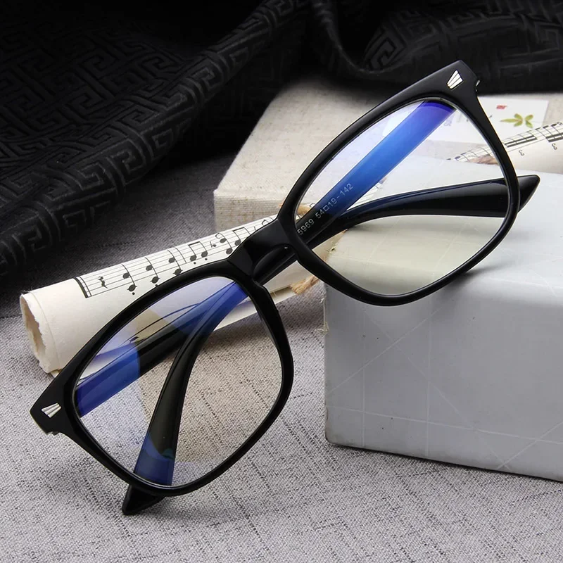 

Classical Blue Light Blocking Glasses Square Computer Glasses Nerd Eyeglasses Frame Anti Blue Ray Computer Game Glasses