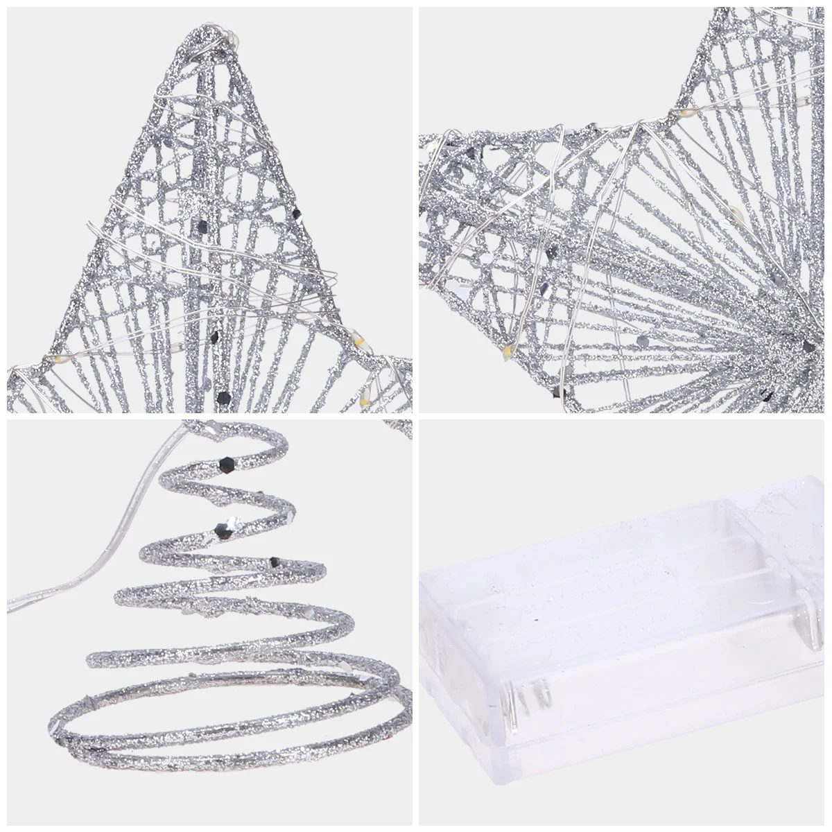 

1pc Star Tree Topper Decor Shiny Christmas Ornament For Holiday Party Home Garden Pentagram Pendant Xmas Tree Decoration