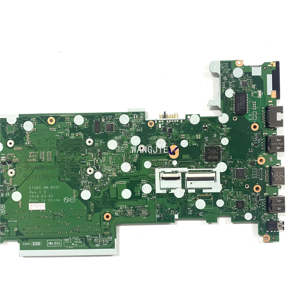 Imagem -06 - Lenovo-thinkpad T480 Placa-mãe do Portátil 01yr340 01yr328 01yu851 Et480 Nm-b501 Sr3la I58250u I79650u Cpu Ddr4