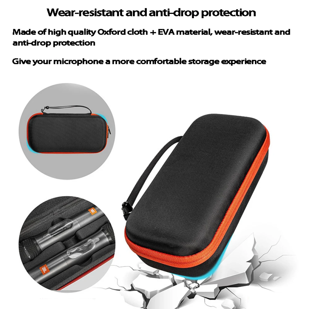 

Storage Carrying Case for JBL Wireless Microphone System, Hard Protective Box Can Store 2 Handheld Mics, Receivers, Adapters